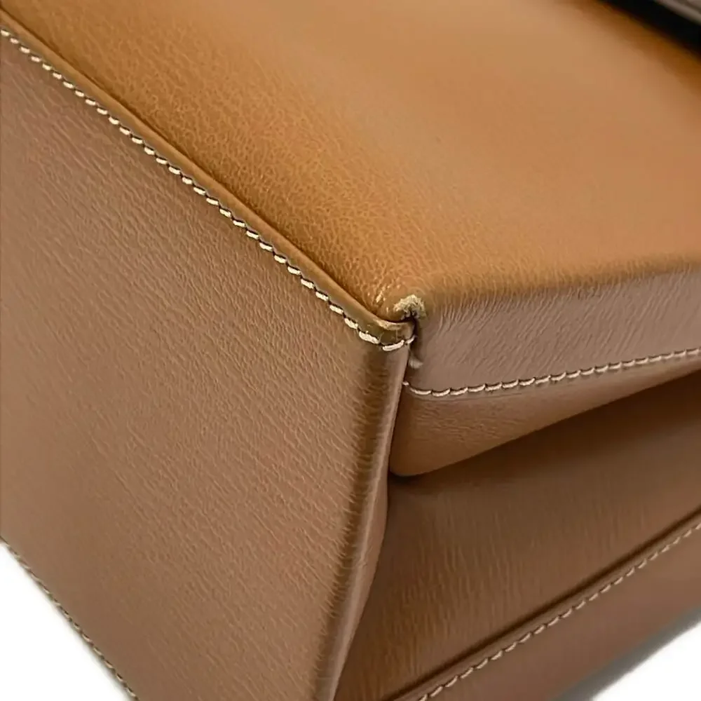 Loewe Velazquez Handbag Brown Dark Brown Leather Nubuck Hardware